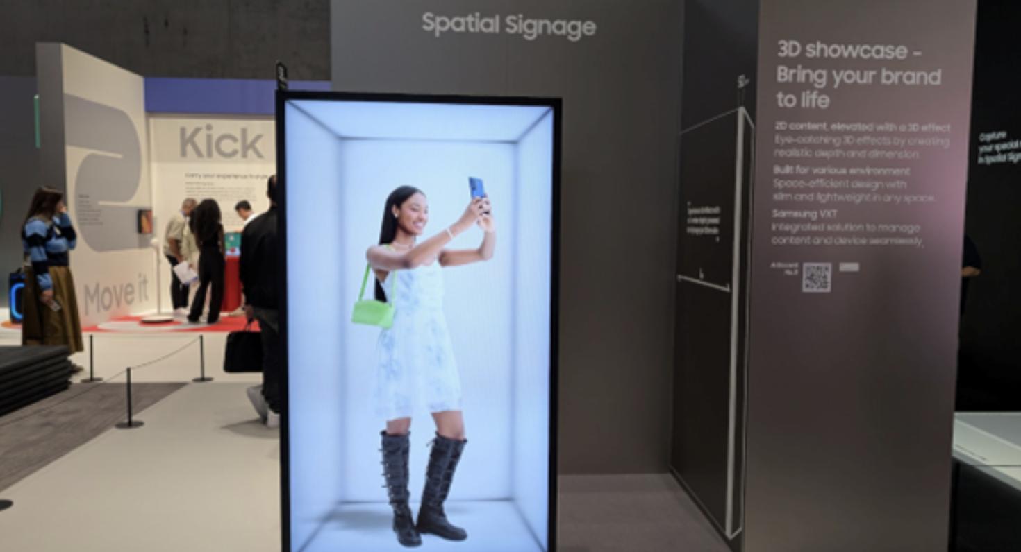 Samsung Spatial Signage Display at ISE 2026