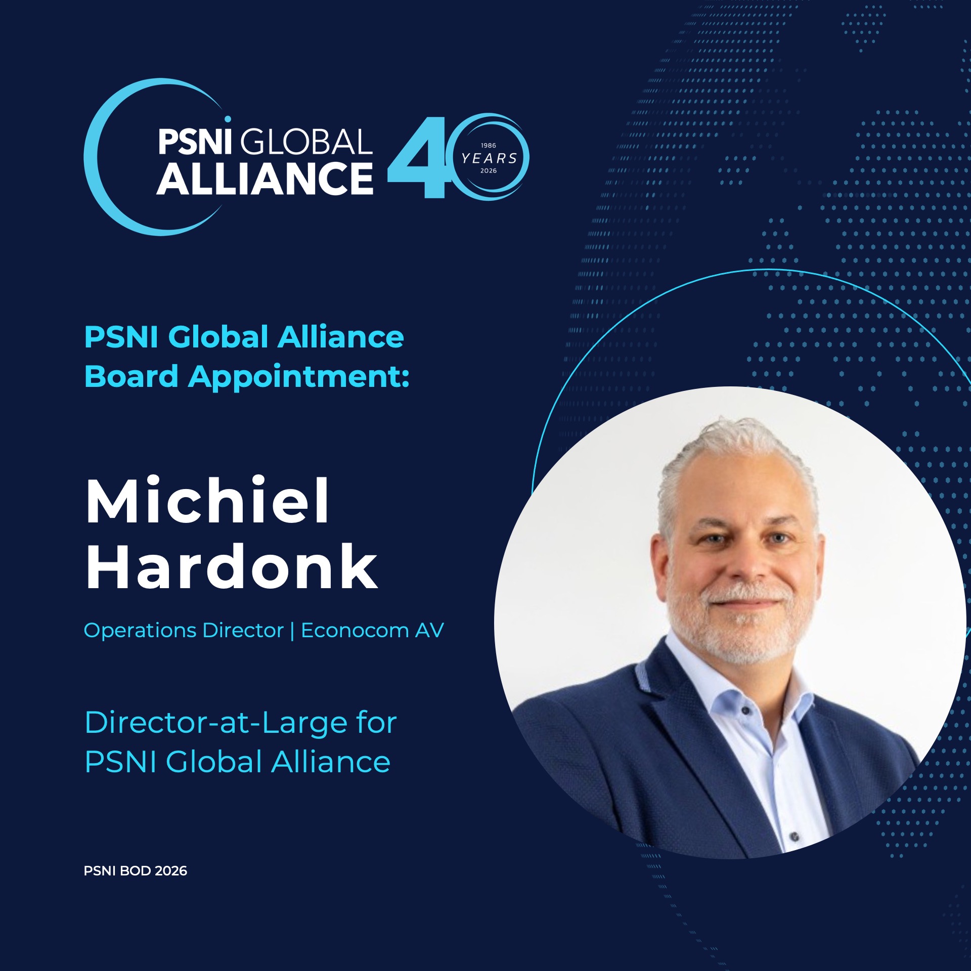 Michiel Hardonk – Board Appointment PSNI Global Alliance